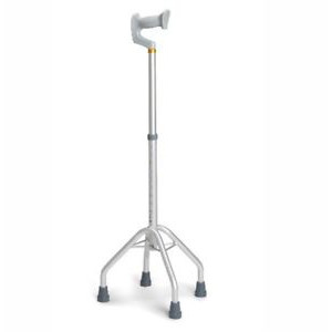 BASTONE QUADRIPODE  CON 4 PUNTALI A BASE LARGA