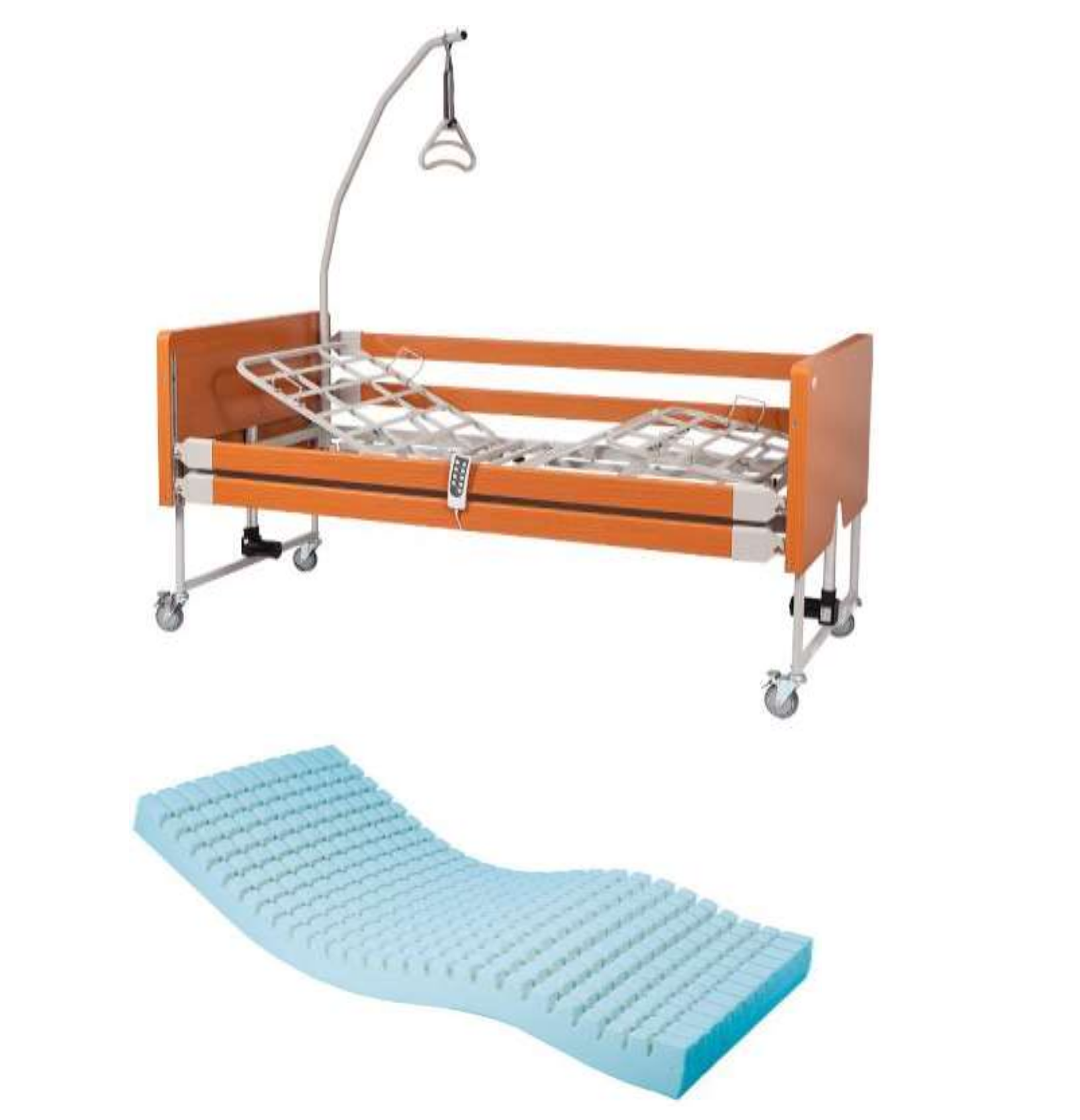 LETTO ORTOPEDICO PER ANZIANI E DISABILI BONGO + MATERASSO IN OMAGGIO 