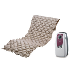 KIT ANTIDECUBITO A CICLO ALTERNATO DOMUS 1 - MATERASSO A BOLLE D'ARIA E COMPRESSORE CON REGOLAZIONE - LAD662