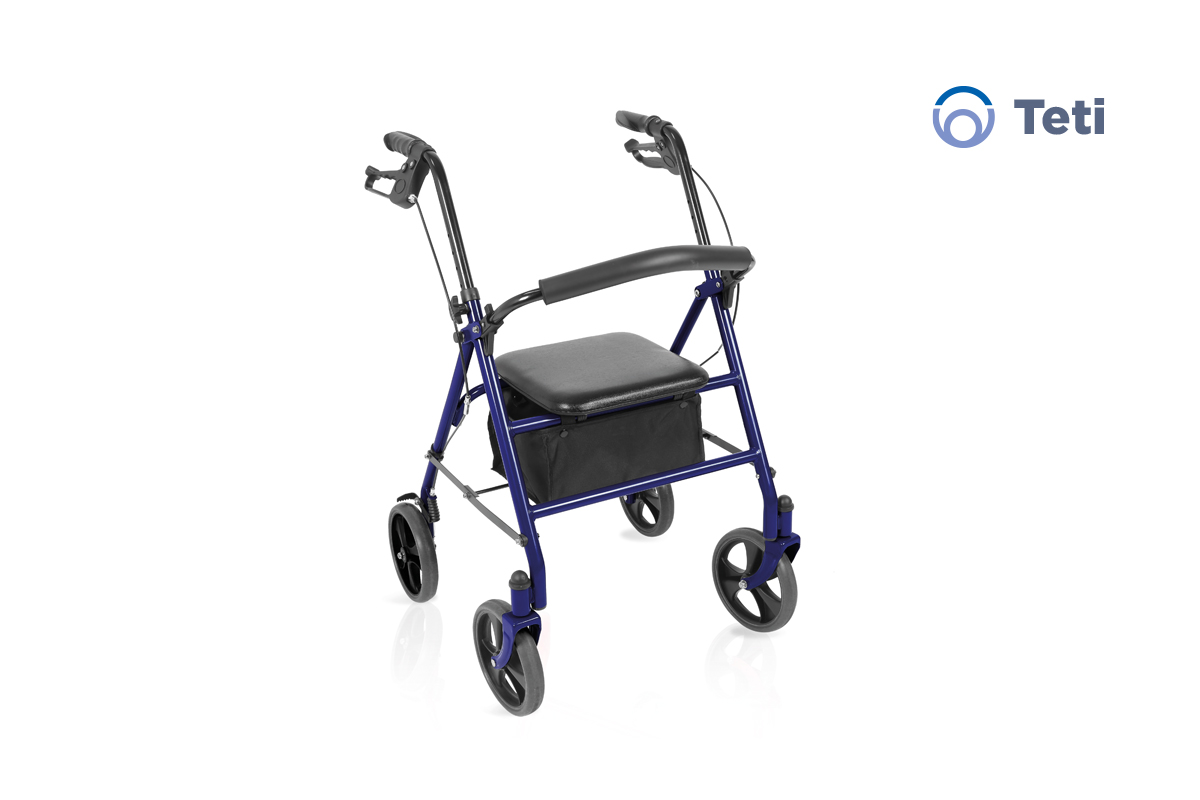 ROLLATOR PIEGHEVOLE IN ACCIAIO VERNICIATO TETI RP686B