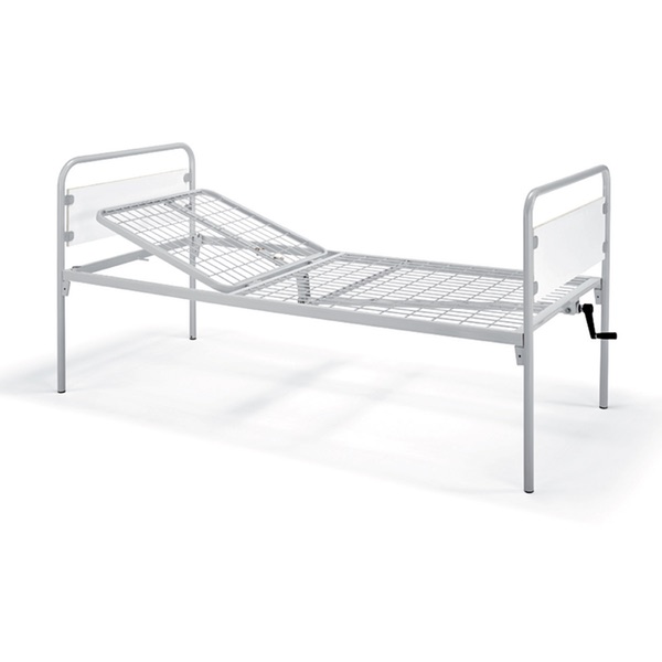 LETTO ORTOPEDICO MANUALE AD 1 MANOVELLA PER ANZIANI E DIABILI - HORUS A5112