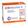 BD MICROFINE AGO G31 6MM 100PZ