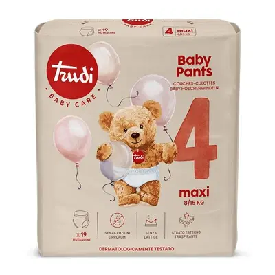 PANNOLINI MUTANDINA TRUDI BABY PANTS TAGLIA MAXI 8/15KG 