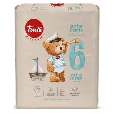 PANNOLINI MUTANDINA TRUDI BABY PANTS TAGLIA XL 15+KG 